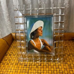 VTG Mikasa Cut Crystal Glass Picture Frame